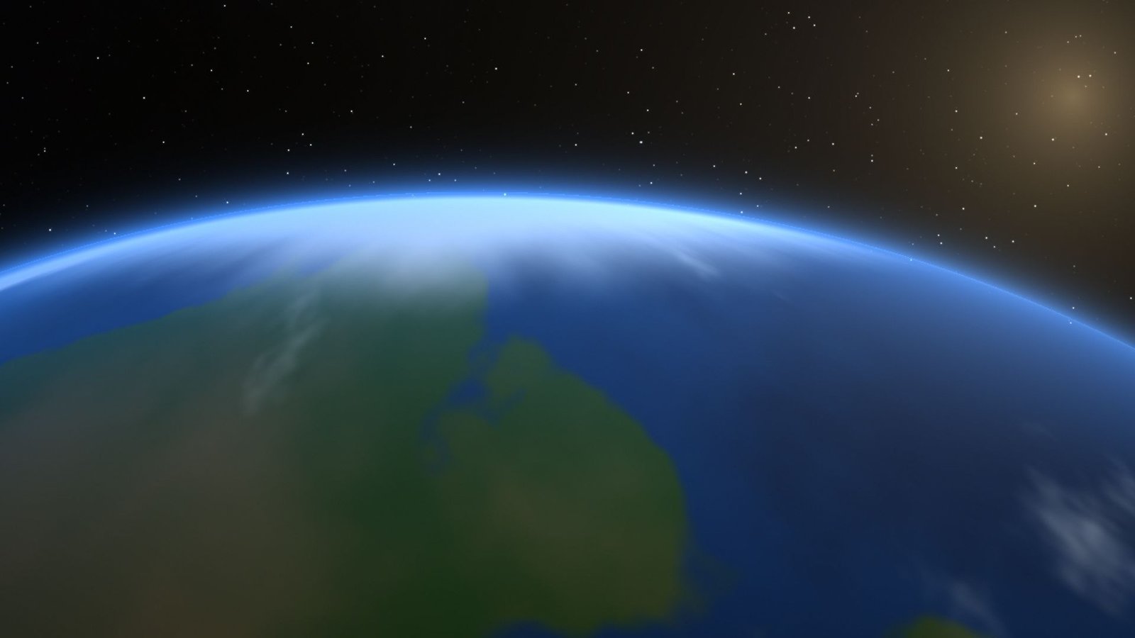 Earth from orbit, illustration