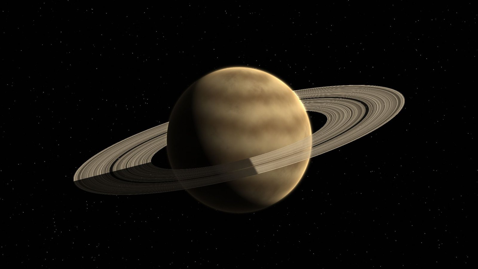 Giant planets and rings illustration