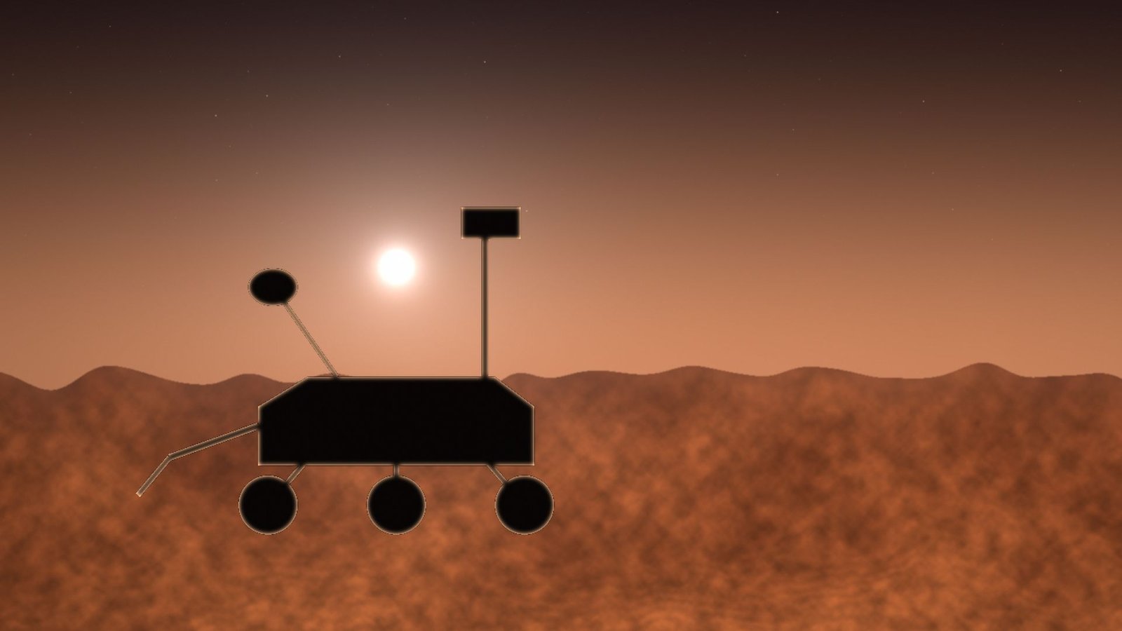 Martian plain, illustration